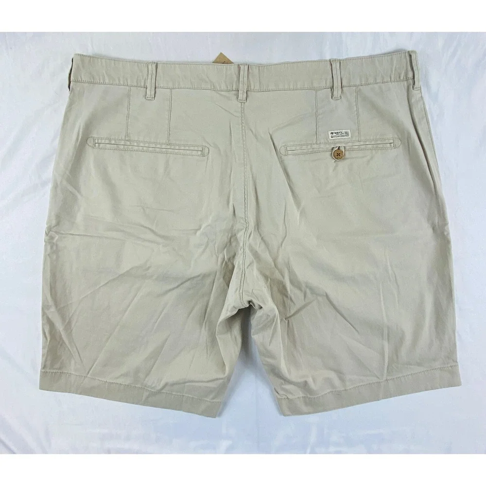 Faherty Island Life Short Faded Khaki Organic Cotton Mens 42 MBS2106